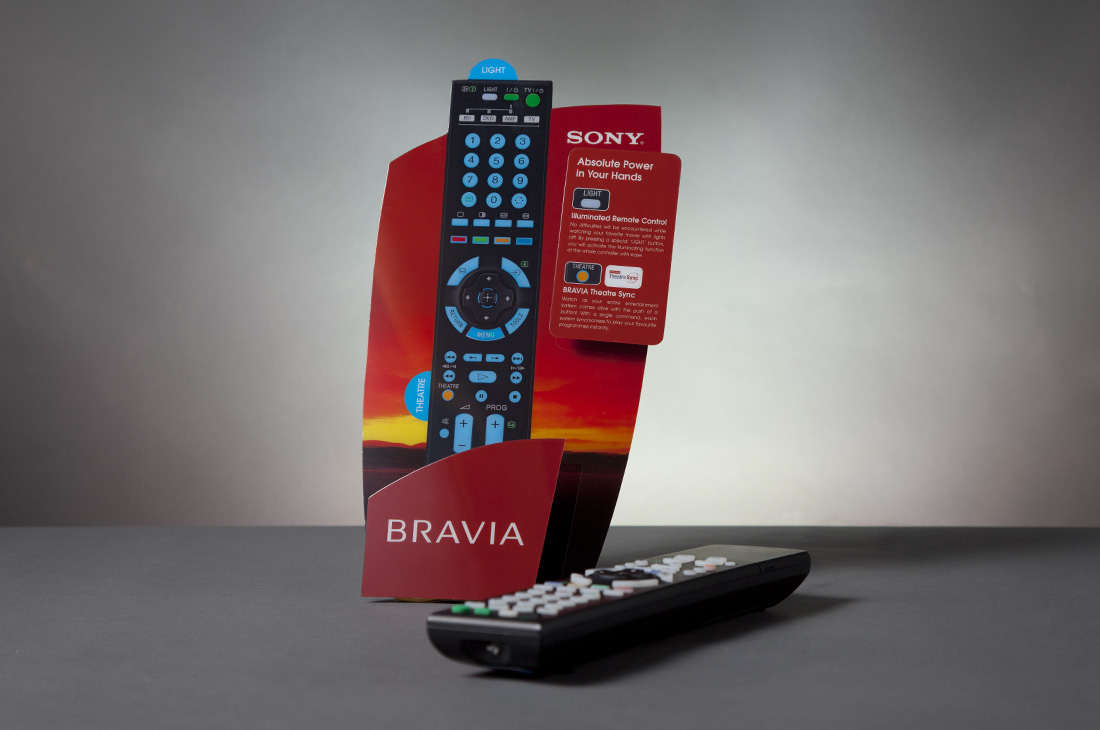 Sony-BRAVIA-Remote-Control-Standee